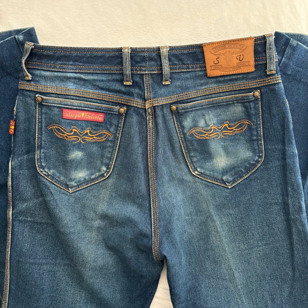vintage 1970s or 1980s Sergio Valente blue jeans 34x36
